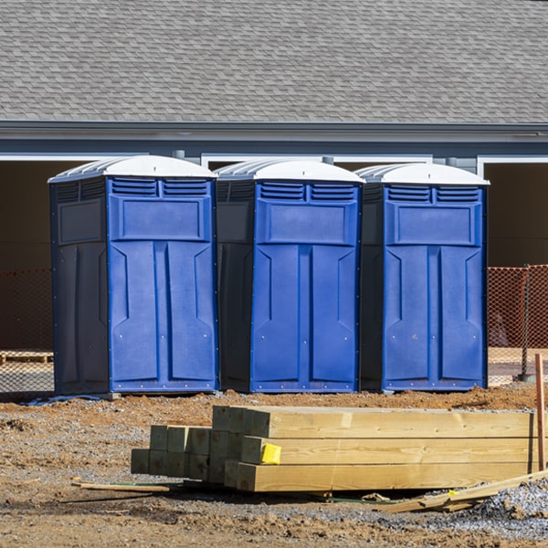 are there any restrictions on where i can place the porta potties during my rental period in Fallsbury OH